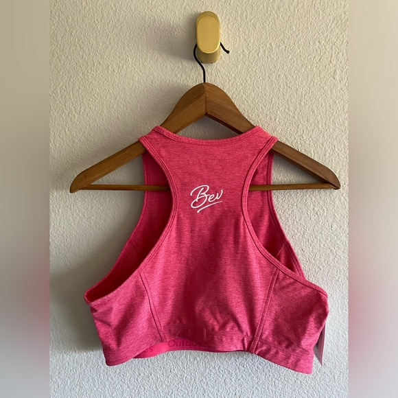 NWT Outdoor Voices x Bev Atheta Crop Top Flamingo Pink - large - Picture 3 of 11